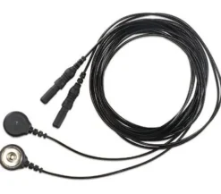 FIL BOUTON PRESSION-L 1,5M-NOIR-2/PK REUTILISABLE - FICHE 1,5MM TP