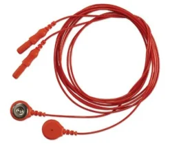 FIL BOUTON PRESSION-L 1M-ORANGE-2/PK 1M-ORANGE-2/PK REUTILISABLE - FICHE 1,5MM TP