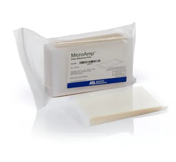 Film adhésif MICROAMP clair pour plaques 96 et 384 puits x 100