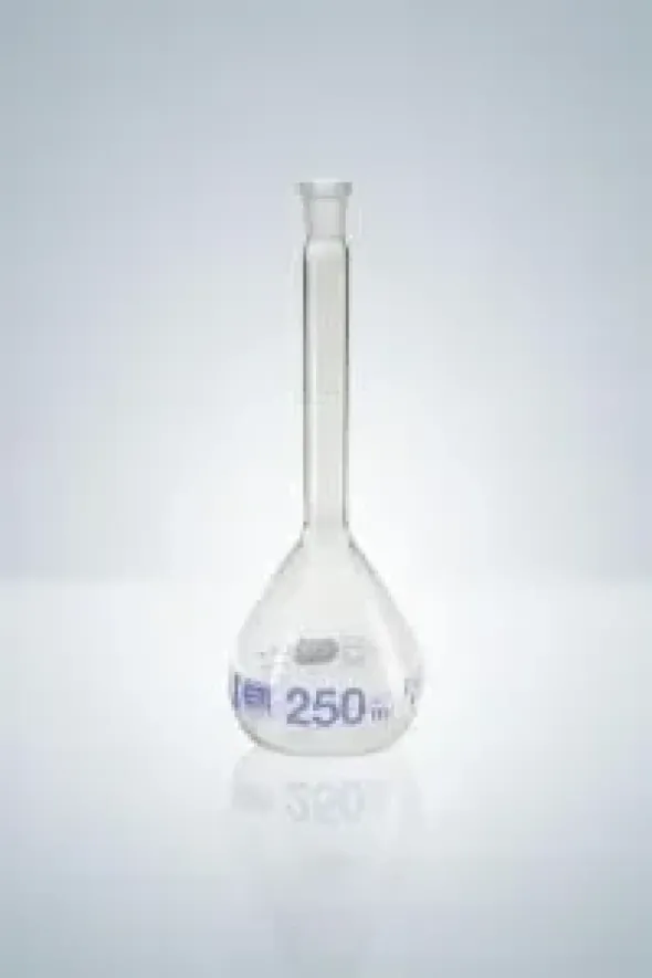 Fiole jaugée a cc 2 l verre duran sans bouchon ns 29 32