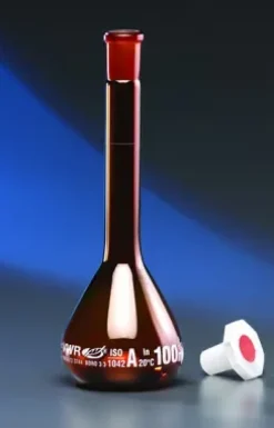 Fiole jaugée ambrée classe A NS 10 19 10 ml x 2