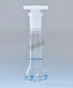 Fiole jaugée avec bouchon PTFE 1019 classe A 20 ml x 2