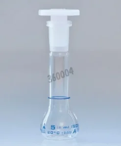 Fiole jaugée avec bouchon PTFE 1019 classe A 25 ml x 2