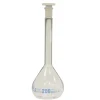 Fiole jaugée classe A 50 ml premium Line bouchon en plastique 12/21 x 2
