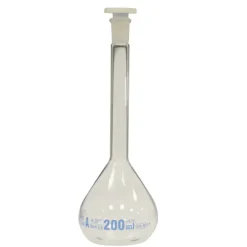 Fiole jaugée classe A 50 ml premium Line bouchon en plastique 12/21 x 2
