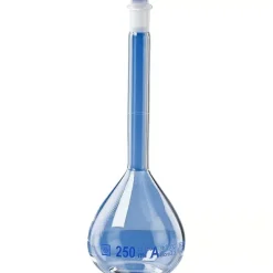Fiole jaugée en verre classe A avec bouchon plastique 1000 ml