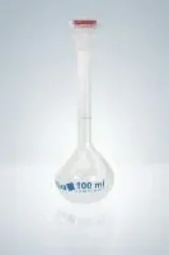Fiole jaugée pp classe B 250 ml ns 19 26 avec bouchon en pe x 5