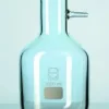 Fiole pour filtration Duran forme erlenmeyer avec olive scellée verre pour emploi sous vide 100 ml
