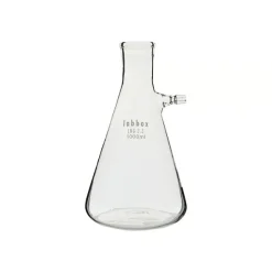 Fiole à vide avec olive latérale forme Erlenmeyer 250 ml LBG N