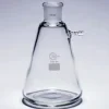 Fiole à vide forme erlenmeyer en verre DURAN avec olive verre rodage femelle 45/40 capacité 2 l
