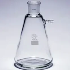 Fiole à vide forme erlenmeyer en verre DURAN avec olive verre rodage femelle 45/40 capacité 2 l