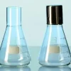 Flacon à culture verre Duran forme erlenmeyer col droit pour capuchons métal 2 l
