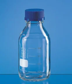 Flacon en verre borosilicaté 3.3 25 ml gl 25 bouchon à vis anneau vers x 10