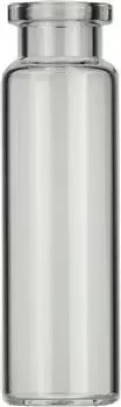Flacon 20 ml headspace à sertir N 20 22,5 mm x 75,5 mm transparent fond plat col plat DIN (DANI) x 100