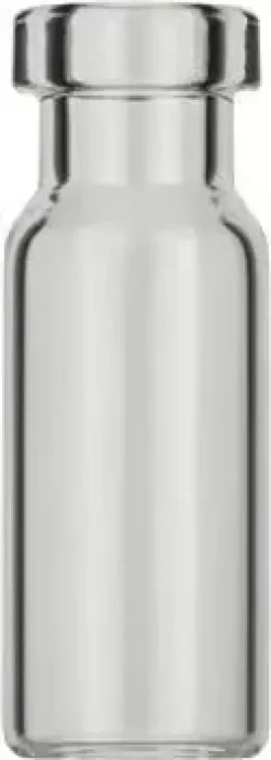 Flacon 1,5 ml à sertir n 11 11,6 mm x 32 mm transparent fond plat ouverture large x 100