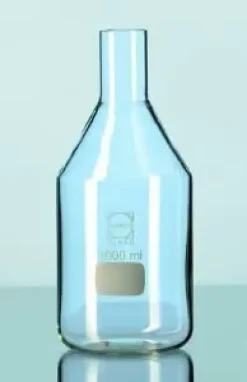 Flacon pour milieux de culture verre Duran col droit pour capuchon métal 100 ml