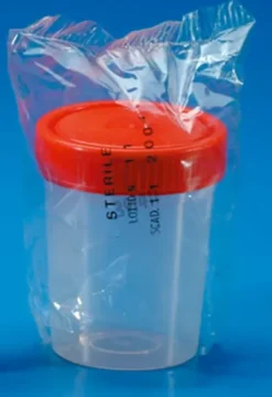 Flacon PP avec bouchon à vis 30 ml stérile emballage individuel x 400