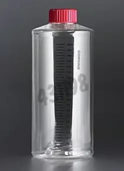 Flacon roulant 850 cm² Roller Bottle PS bouchon easy grip ventilé av grad stérile traité culture cellulaire x 40
