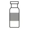 Flacon à sertir 2 ml large ouverture transparent avec plage d écriture 000