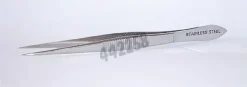 Forceps acier inoxydable bouts pointus machoire lisse PTFE coaté longueur 115 mm