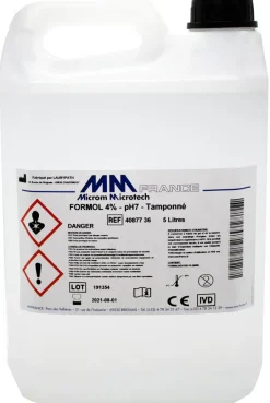 Formol tamponné 4 % M/V ou 10 % V/V - Prêt à l emploi - LAURYPATH