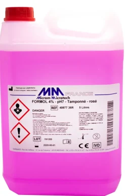 Formol tamponné ROSE 4 % M/V ou 10 % V/V - Prêt à l emploi - LAURYPATH