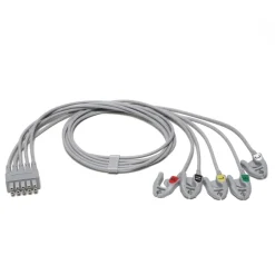 Fouet 5 brins ECG MultiLink à pinces IEC - l. 74 cm - l'unité