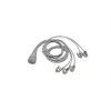 Fouet 5 brins ECG MultiLink à pinces IEC - mix l. 74 cm / 30 cm - l'unité