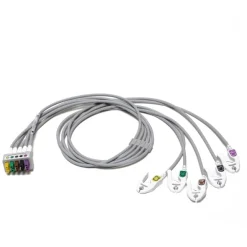 Fouet 5 brins ECG à pinces IEC - C2-C6 - l. 74 cm - l'unité