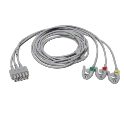 Fouet 3 brins ECG à pinces IEC - l. 130 cm - l'unité