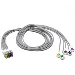 Fouet 5 brins ECG à pression IEC - C2-C6 - l. 130 cm - l'unité