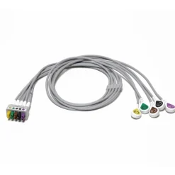 Fouet 5 brins ECG à pression IEC - C2-C6 - l. 74 cm - l'unité