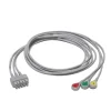 Fouet 3 brins ECG à pression IEC - l. 130 cm - l'unité