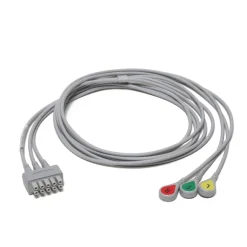 Fouet 3 brins ECG à pression IEC - l. 130 cm - l'unité