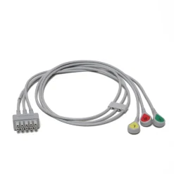 Fouet ECG GE 3 brins à pressions IEC - l. 74 cm - l'unité