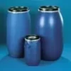 Fût à col large PEHD bleu 30 l rond avec couvercle et anneau 30 l