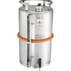 Fût de stockage avec bouchon à vis robinet de vidange et jauge 25 l