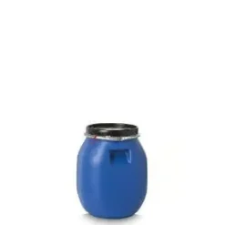Fût 120 l col large PEHD bleu