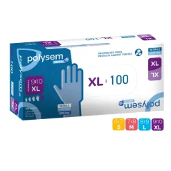 Gant d'examen nitrile - manchettes 290 mm Polysem®