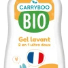 Gel lavant Carryboo à l'abricot bio-flacon pompe 500ml- 1 palette de 1218 unités