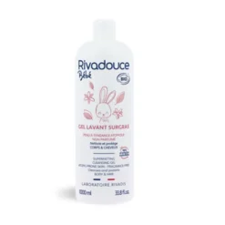 Gel lavant surgras sans parfum Rivadouce bébé BIO - 1000 mL 1 carton de 15 unités