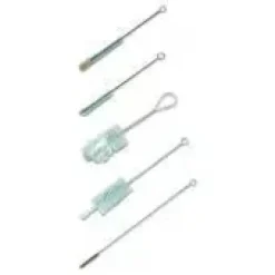 Goupillon Ø 20 mm longueur 110 mm en nylon bout retourné longueur manche 300 mm x 10