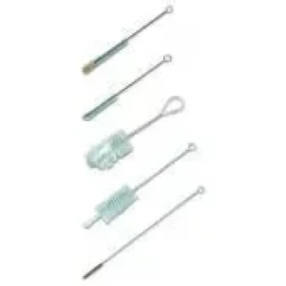 Goupillon Ø 20 mm longueur 110 mm en nylon bout retourné longueur manche 300 mm x 10