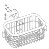 Grand panier métallique avec adaptateur de montage pour HAMILTON-C1/T1