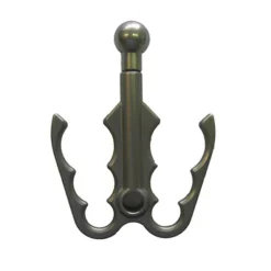 Griffe/support de tuyau double en aluminium