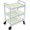 Guéridon amagnétique aluminium - 3 plateaux -