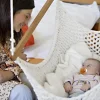 Hamac de rêve Babyswinger set+ - 85 x 80 cm, hauteur de suspension 180 cm - blanc - charge jusqu'à 75 kg