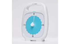 Horloge Time Timer Plus 20 min - 14 x 18 cm - blanc