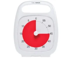 Horloge Time Timer Plus 60 min - 14 x 18 cm - blanc