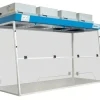 Hotte classe 1 à filtration 1800mm 4 colonnes nfx15-211 avec plan de travail-rétention à compléter d'équipements